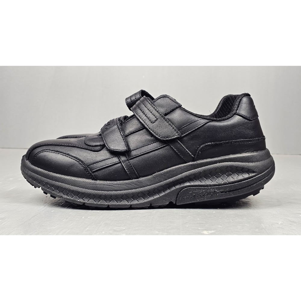 Gravity Defyer G-Defy Shoes Womens 11 Mens 9.5 Black Leather Strap Walk Athletic
